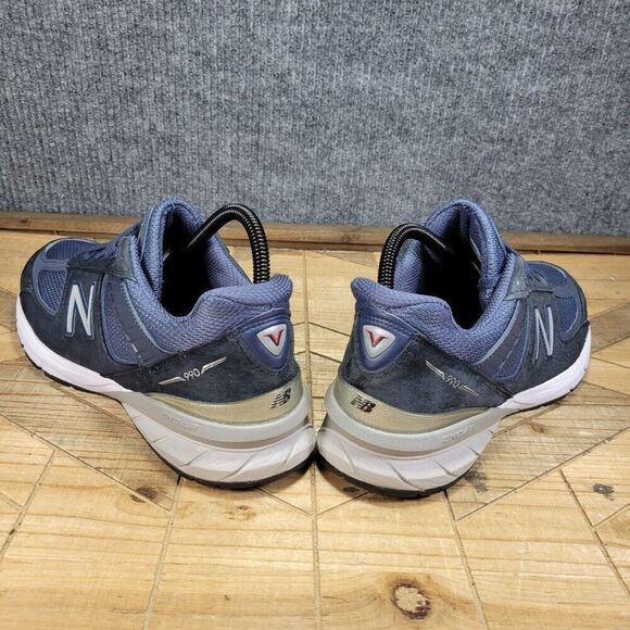 New Balance 990v5 Navy Blue White Suede Women Sneaker Shoes W990NV5‎ Size 10 - Picture 7 of 13